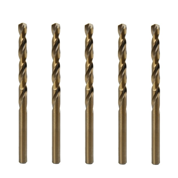 5pcs 5.2mm High Speed Steel Straight Shank Twist Drill Bits Hand Tools for Car
